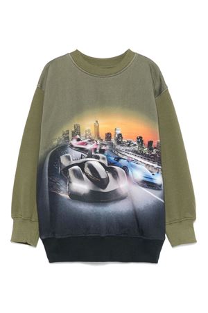 green cotton sweatshirt MOLO KIDS | 1W24J2013709